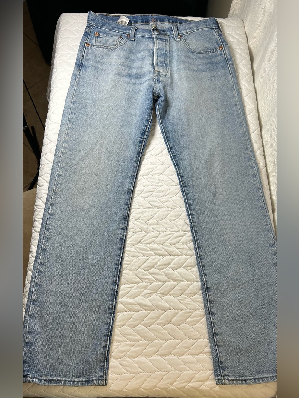Levi's Light Blue Straight Leg Jeans